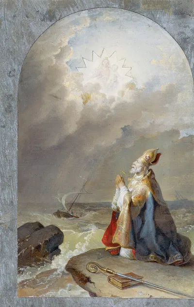 Der Heilige Spyridon by Иоганн Петер Крафт, 1830-1840 — digital art print download