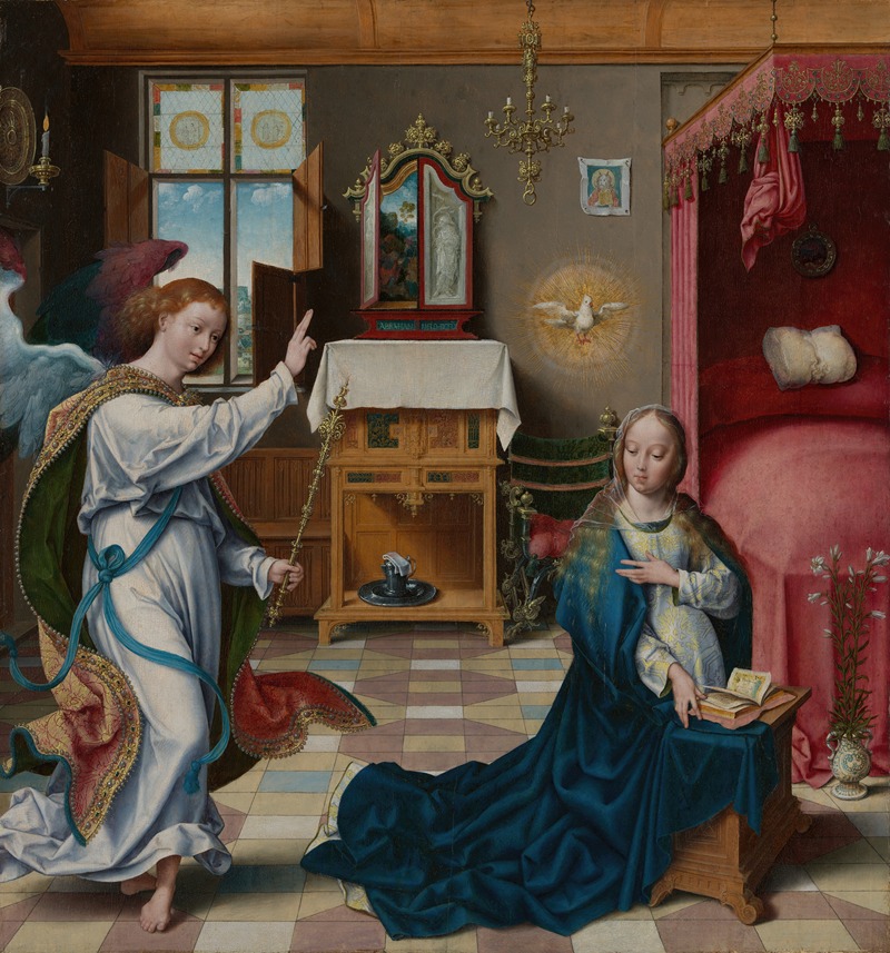 The Annunciation by Joos Van Cleve — digital art print download