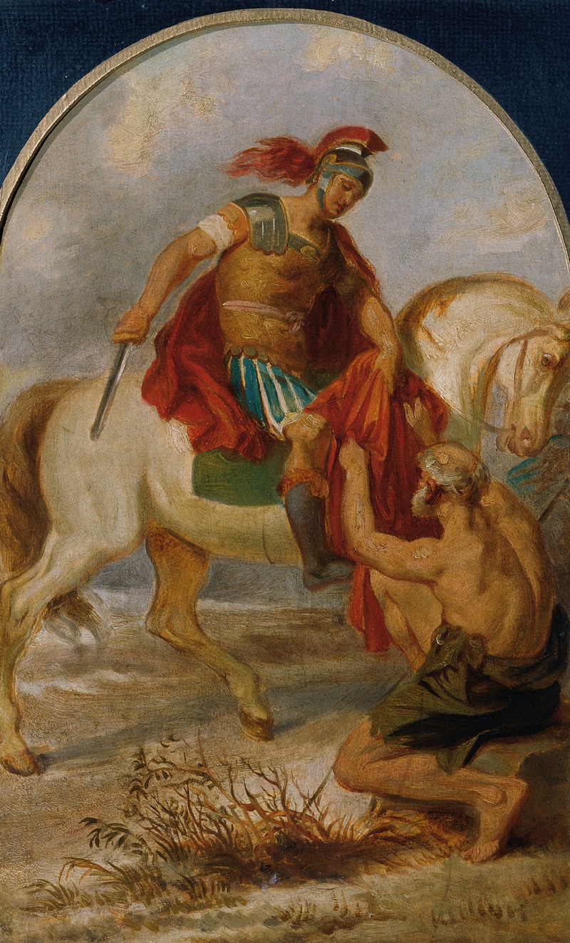 Der heilige Martin mit dem Bettler — Joseph Hasslwander