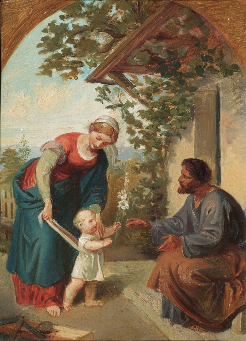 Heilige Familie by Иосиф Хасслвандер — digital art print download