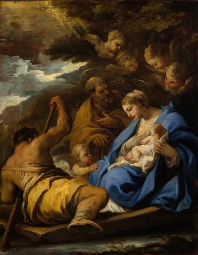 The Flight into Egypt by Лука Джордано — digital art print download