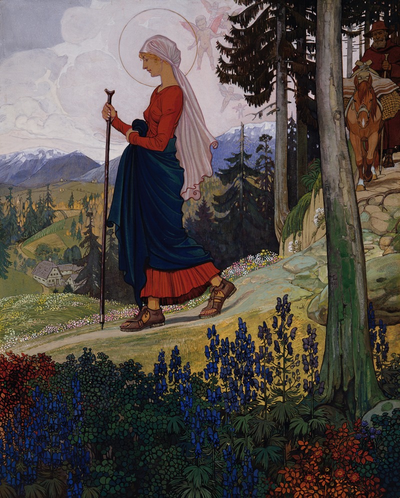 Gang Mariens über das Gebirge — Maximilian Liebenwein