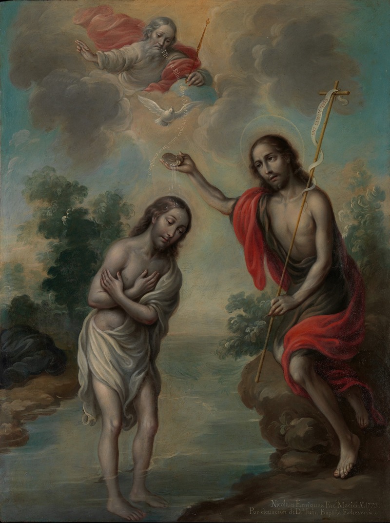 The Baptism of Christ — Nicolás Enríquez