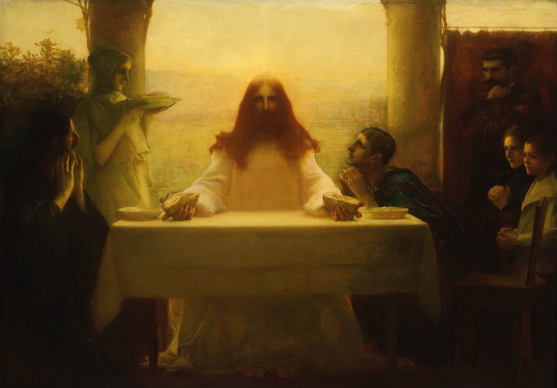 Christ and the Pilgrims at Emmaus — Pascal-Adolphe-Jean Dagnan-Bouveret