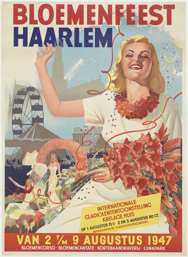 Bloemenfeest Haarlem by Аноним, 1947 — digital art print download