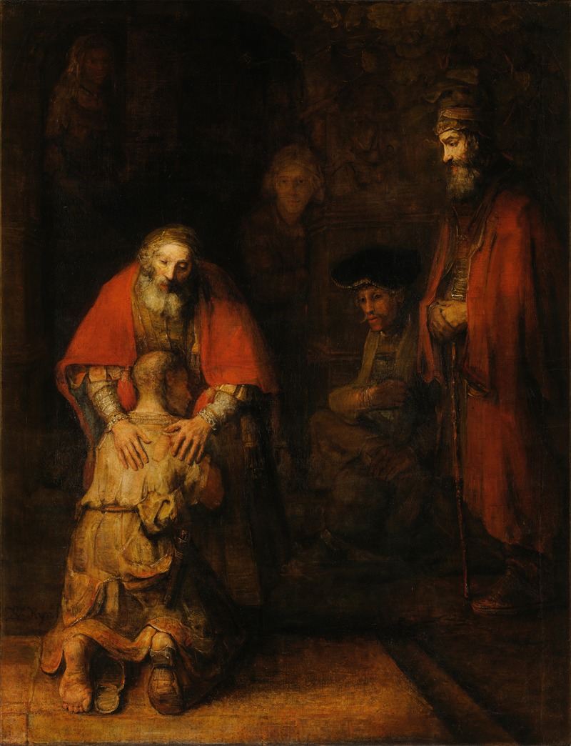 Return of the Prodigal Son by Рембрандт ван Рейн, 1668 — digital art print download