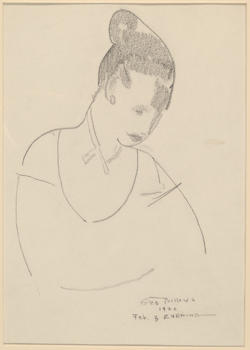 Elsie Speicher (verso) by Джордж Уэсли Беллоуз, 1920 — digital art print download