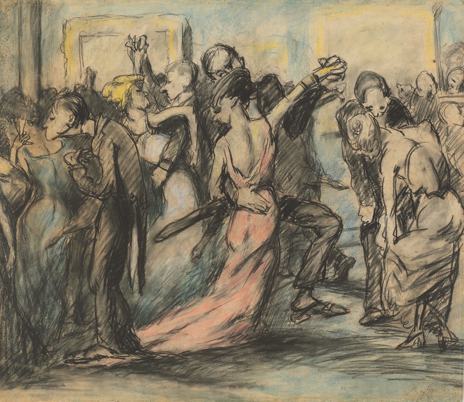 Society Ball (verso) by Джордж Уэсли Беллоуз, c. 1907 — digital art print download