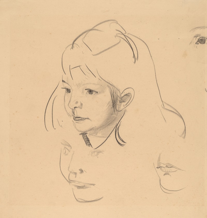 Studies of Jean by Джордж Уэсли Беллоуз, c. 1920 — digital art print download