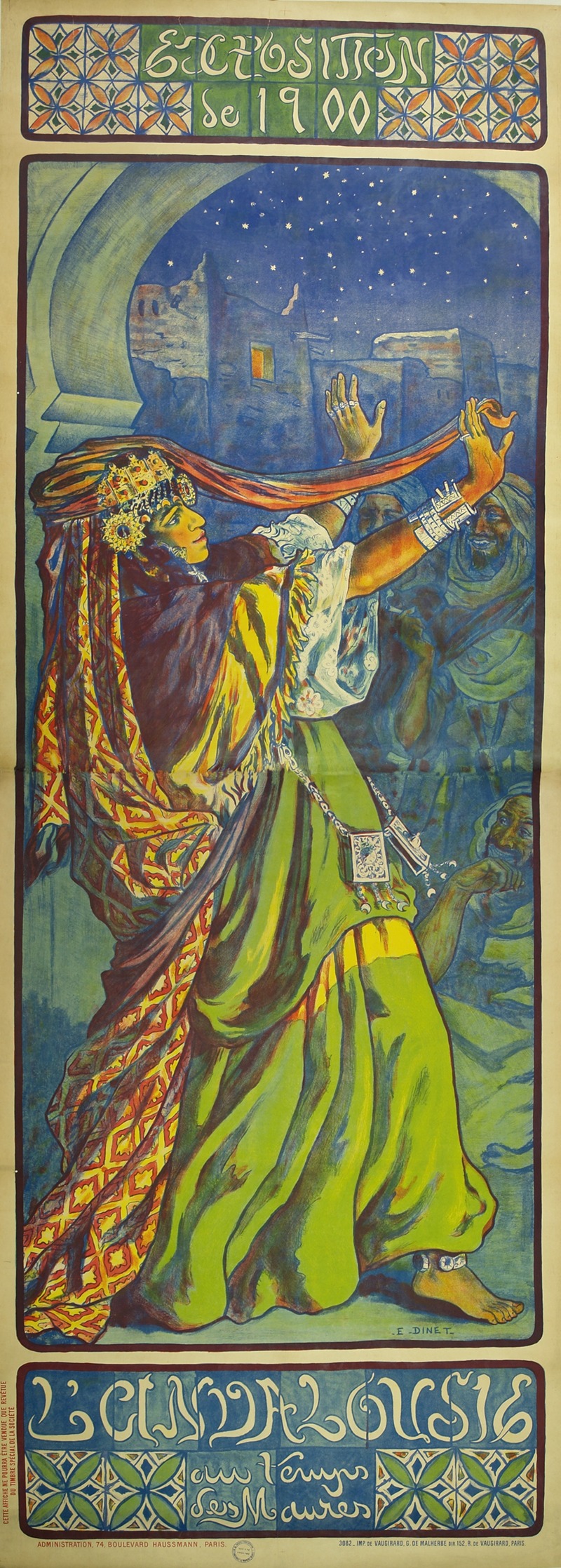 Exposition de 1900; L'Andalousie by Аноним, 1900 — digital art print download