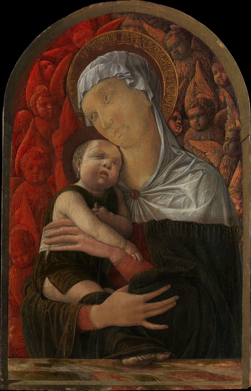 Madonna and Child with Seraphim and Cherubim — Andrea Mantegna