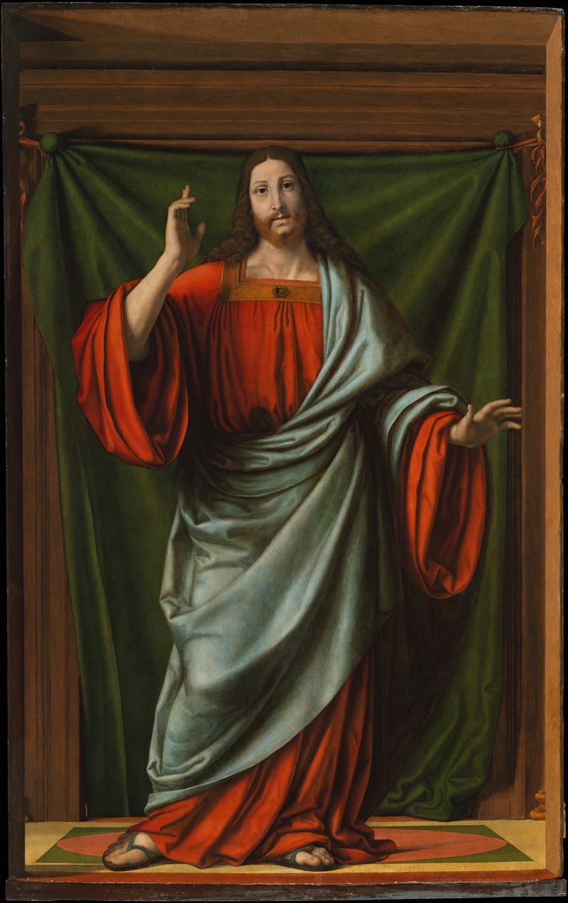Christ Blessing by Andrea Solario — digital art print download