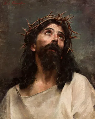 Head of Christ by Аниела Бирнацка Порай — digital art print download