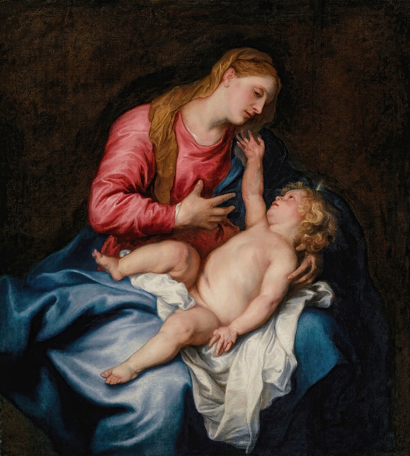 The Virgin and Child by Антоний ван Дейк — digital art print download