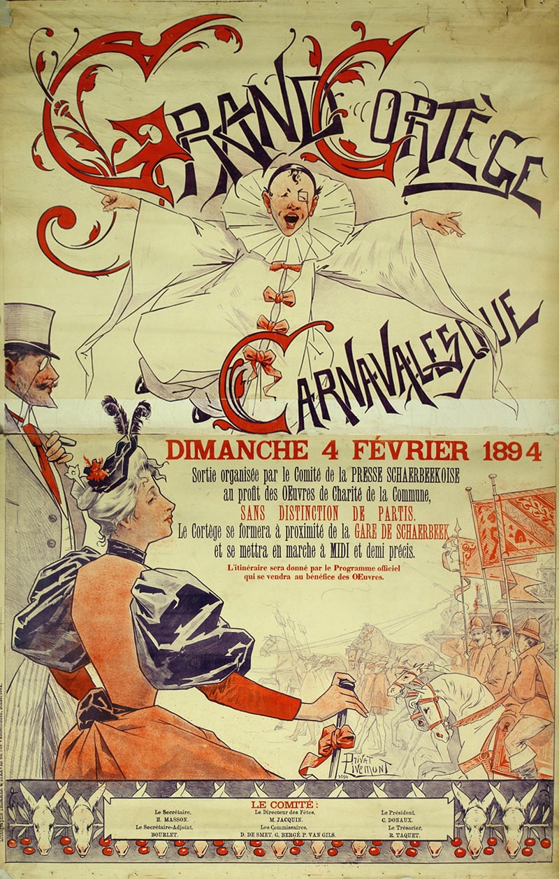 Grand Cortège Carnavalesque by Аноним, 1894 — digital art print download