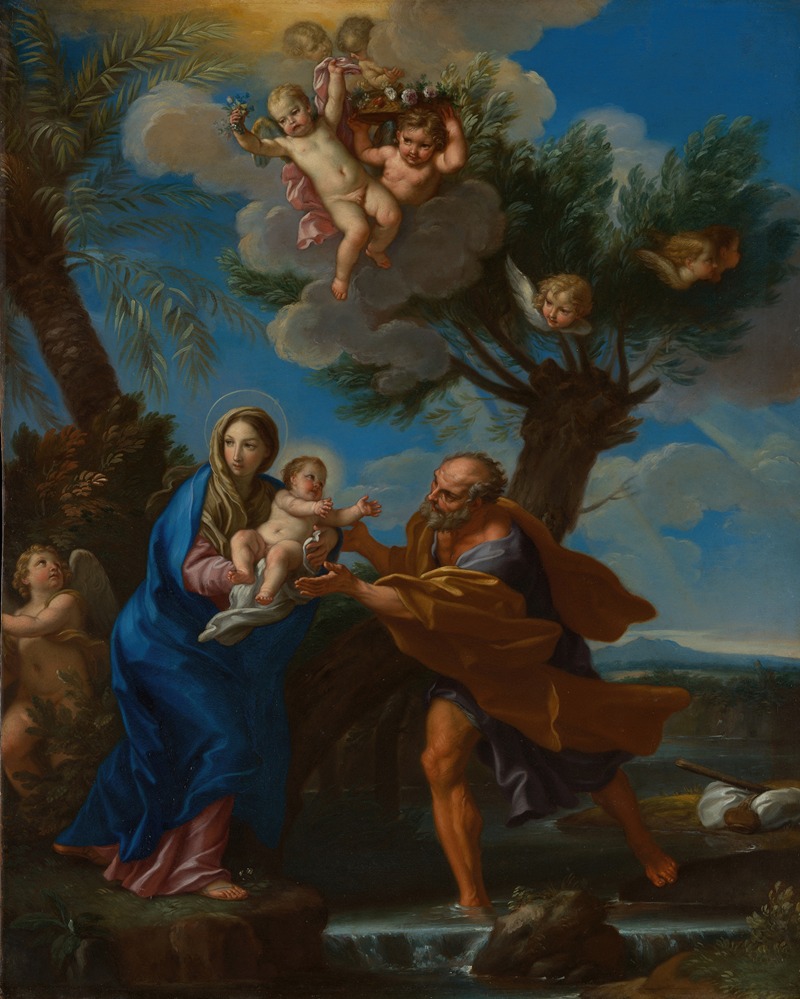 The Flight into Egypt by Carlo Maratti — digital art print download