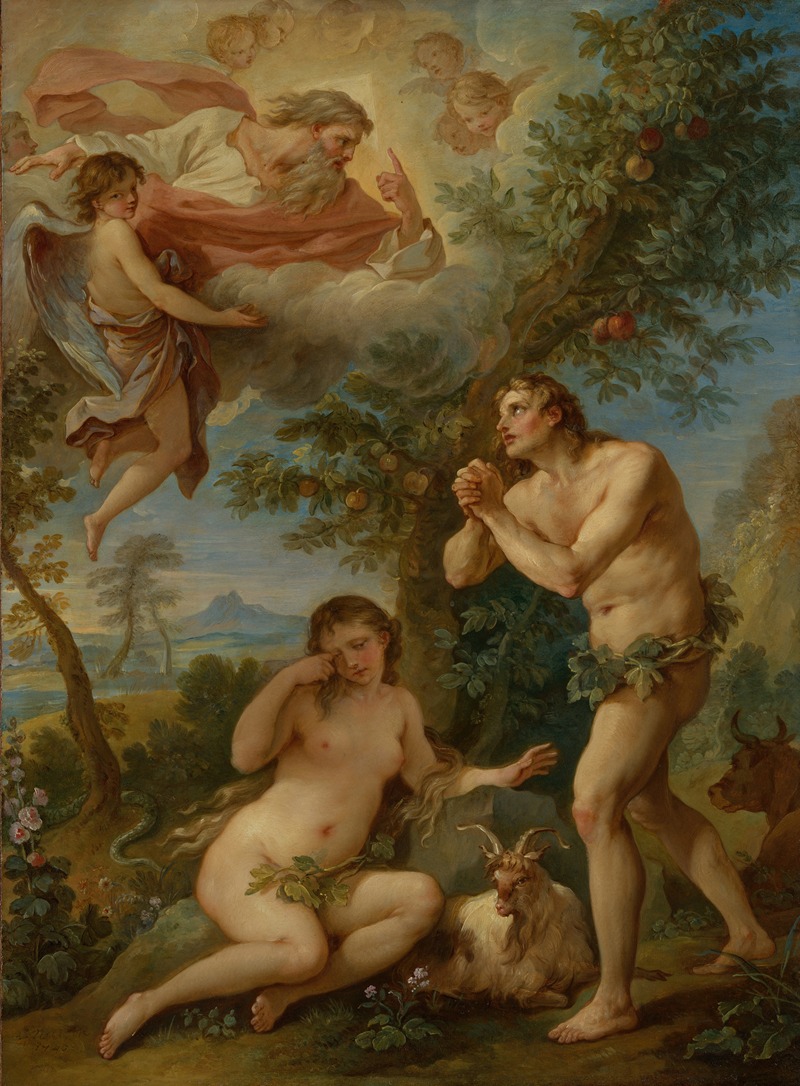 The Rebuke of Adam and Eve — Charles-Joseph Natoire