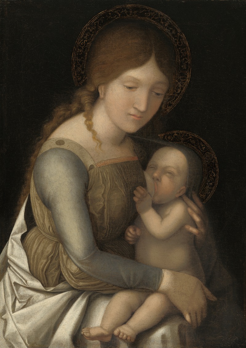 Madonna and Child by Корреджо — digital art print download