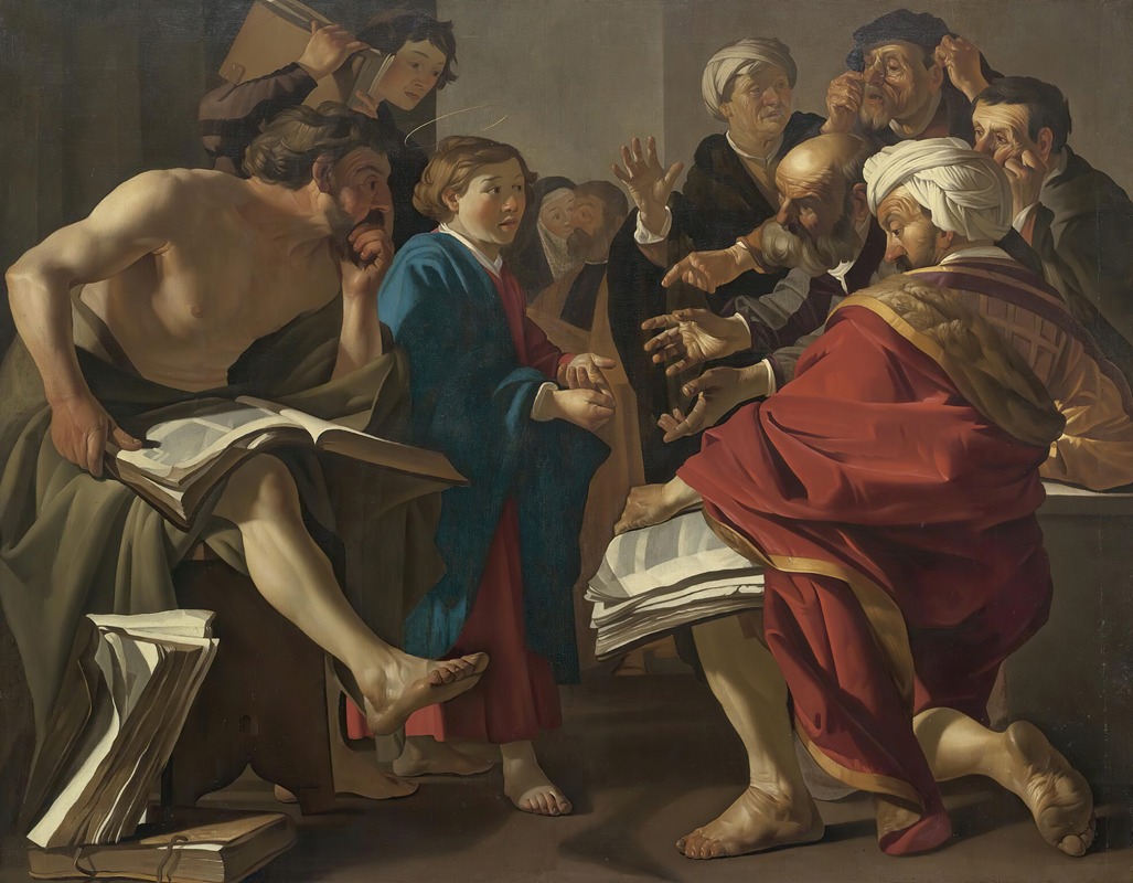 Christ Among The Doctors by Дирк Ван Бабюрен — digital art print download