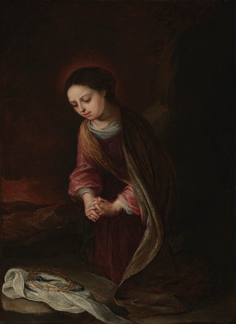 Virgin of Sorrows by Francisco Meneses Osorio, 1690 — digital art print download