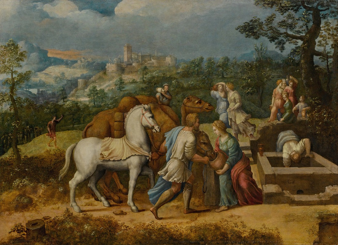 Rebecca at the Well — Girolamo da Treviso
