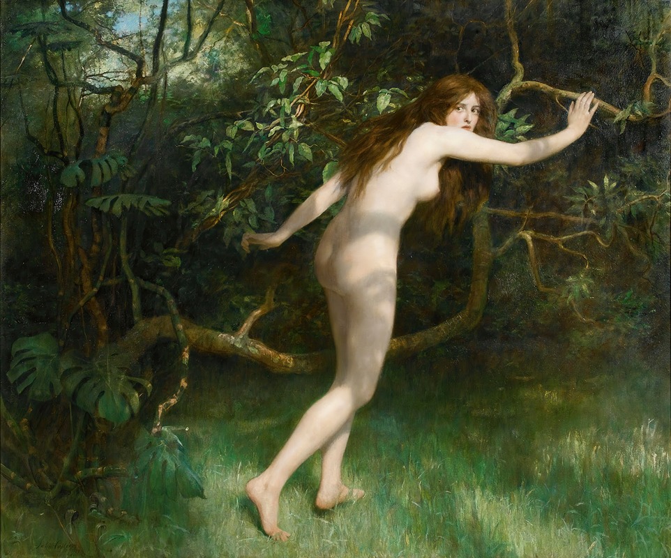 Eve by Джон Коллиер, 1911 — digital art print download