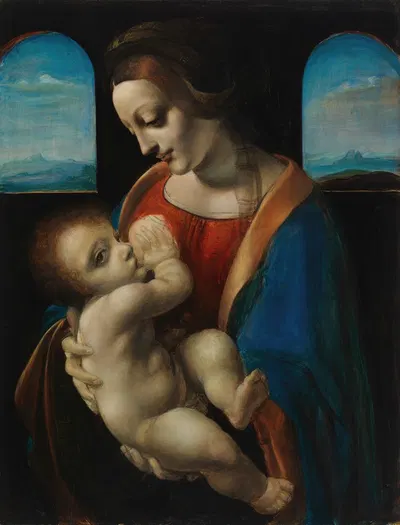 Madonna Litta, copy after Leonardo da Vinci by Magnus Enckell, 1896 — digital art print download