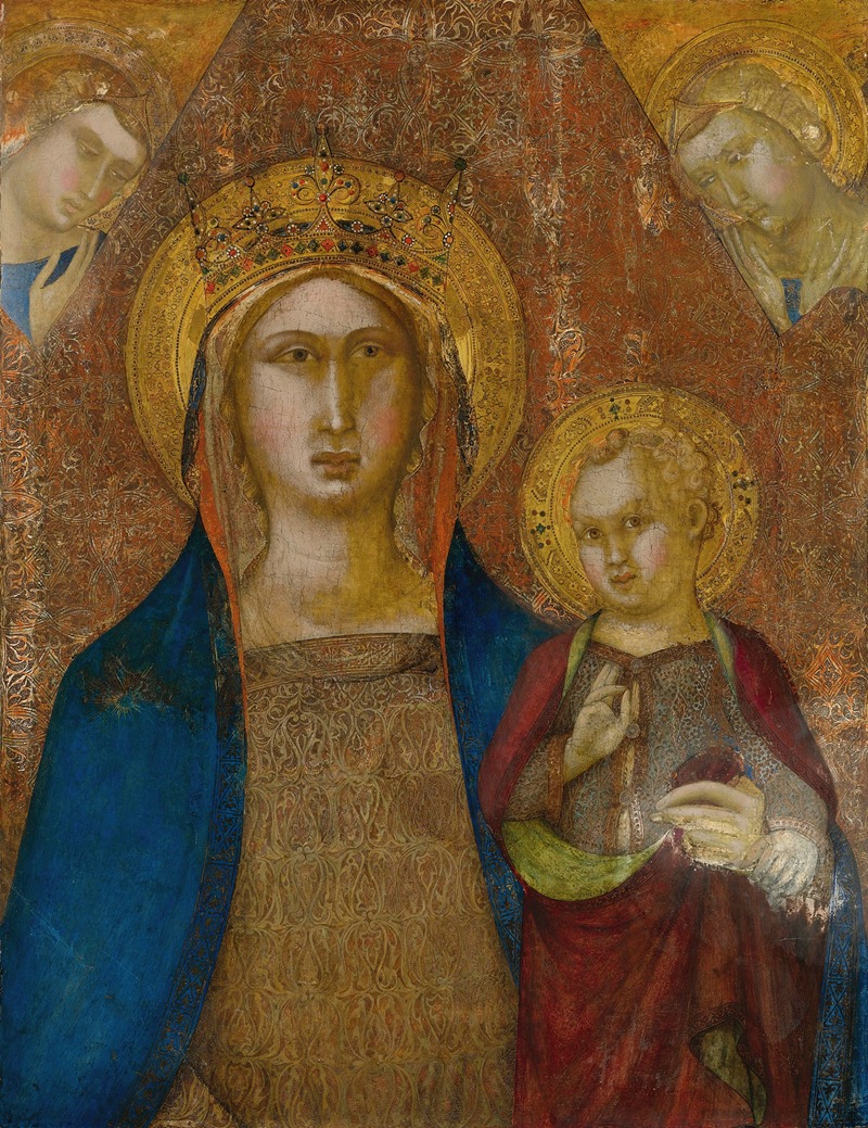 Madonna And Child With Two Angels — Niccolò di ser Sozzo Tegliacci