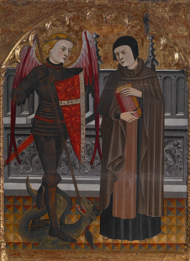 St. Michael and St. Amador by Pere Vall, 1405 — digital art print download