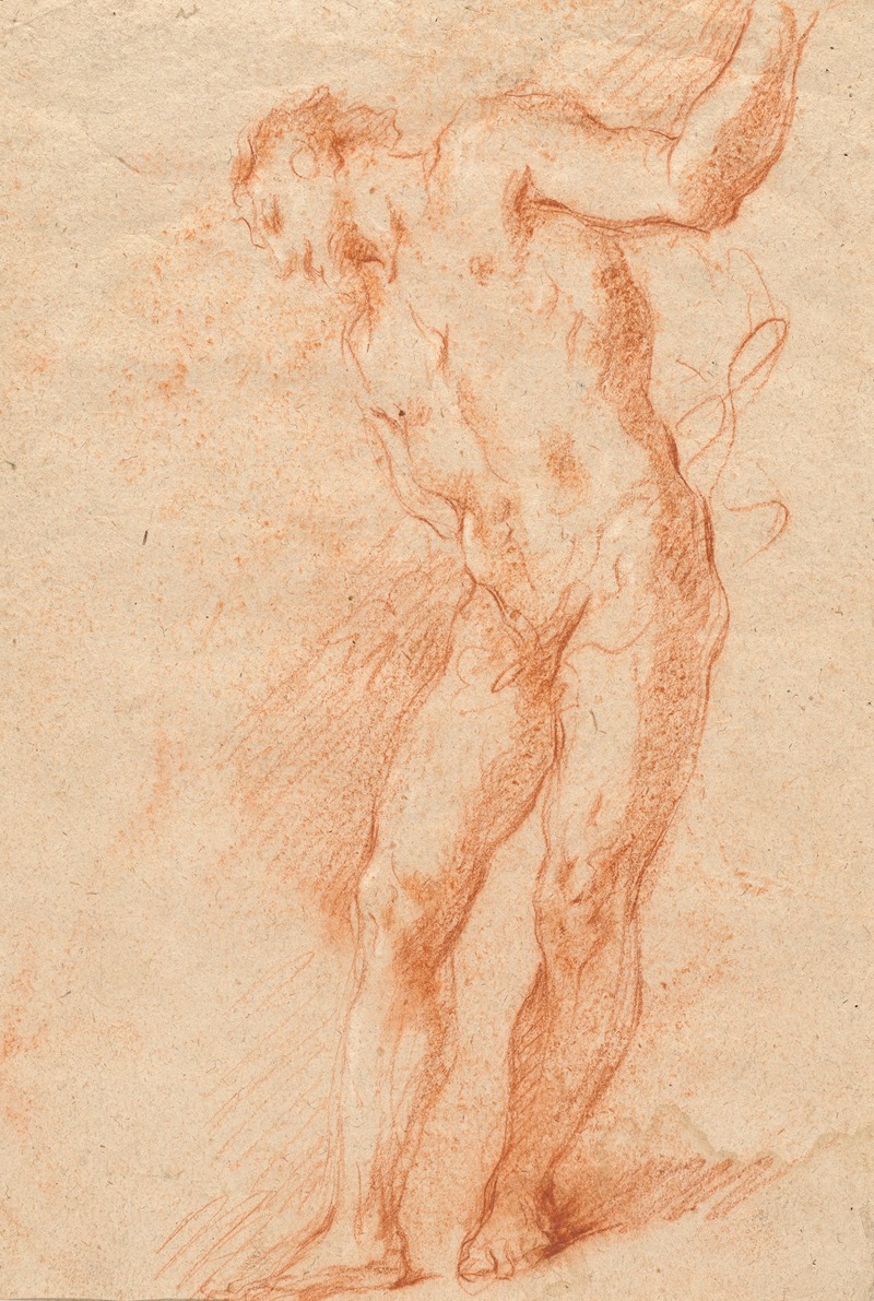 Male Nude by Джованни Антонио Гварди, c. 1725 — digital art print download