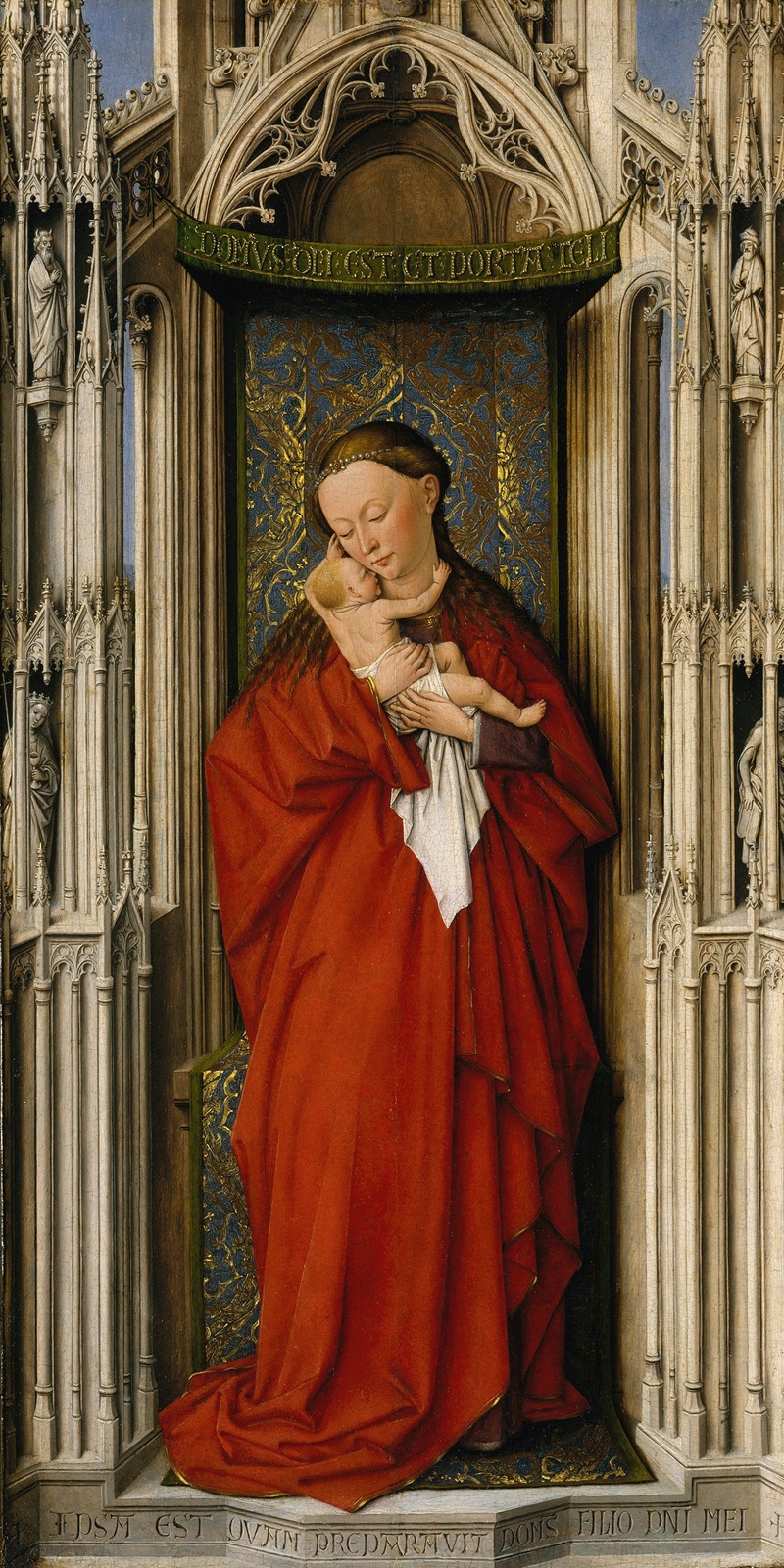 Virgin and Child in a Niche — Anonymous