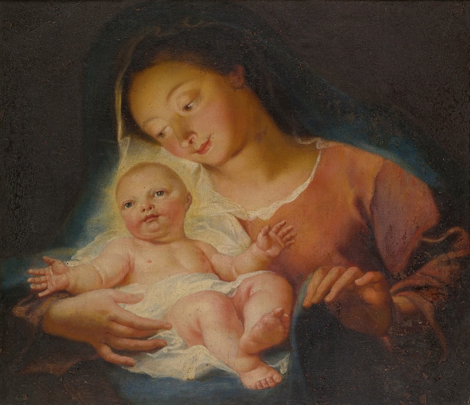 Madonna And Child by Антуан Койпель — digital art print download