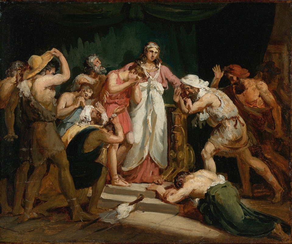 Joseph Recognized By His Brothers by Шарль Тевенен — digital art print download