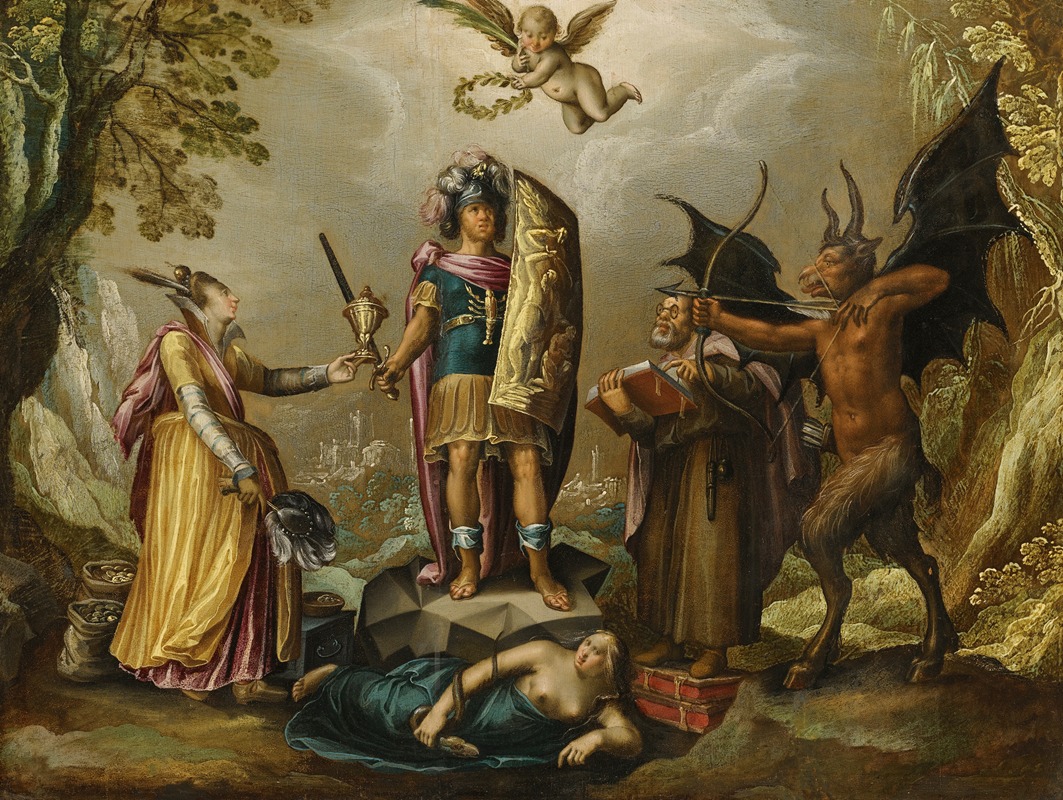 The Christian Soldier by Circle of David Vinckboons — digital art print download