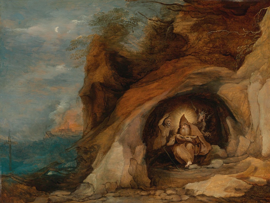 Landscape With Temptation Of St. Anthony — Daniel Seghers