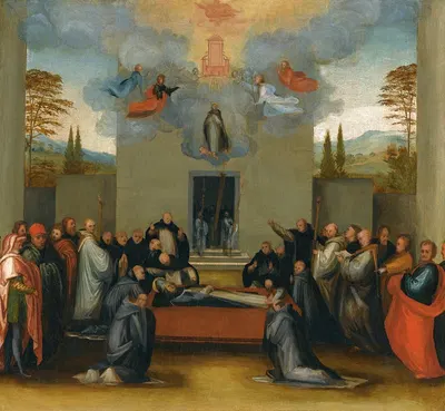 The Lying In State And Ascension Of Saint Anthonius by Fra Bartolomeo — digital art print download