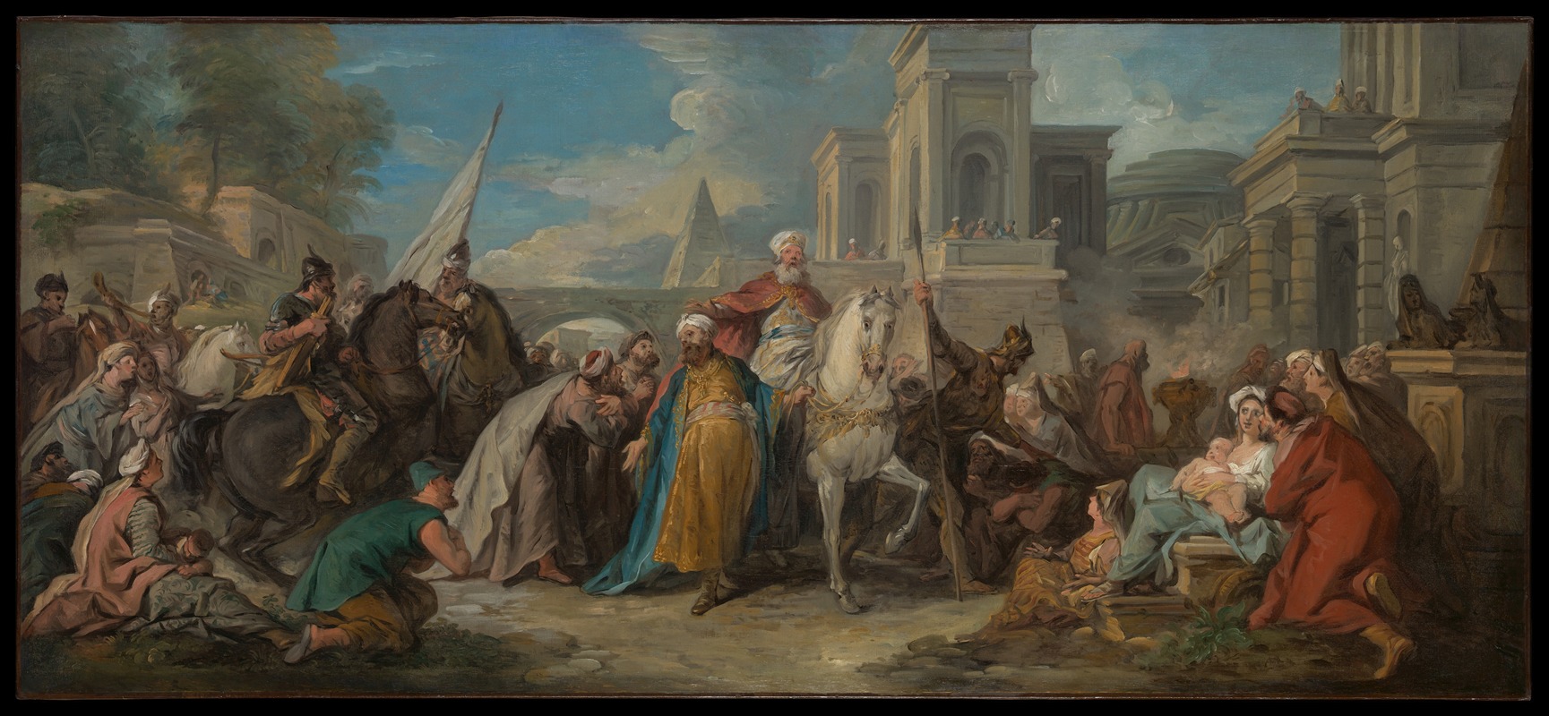 The Triumph of Mordecai — Jean-François de Troy