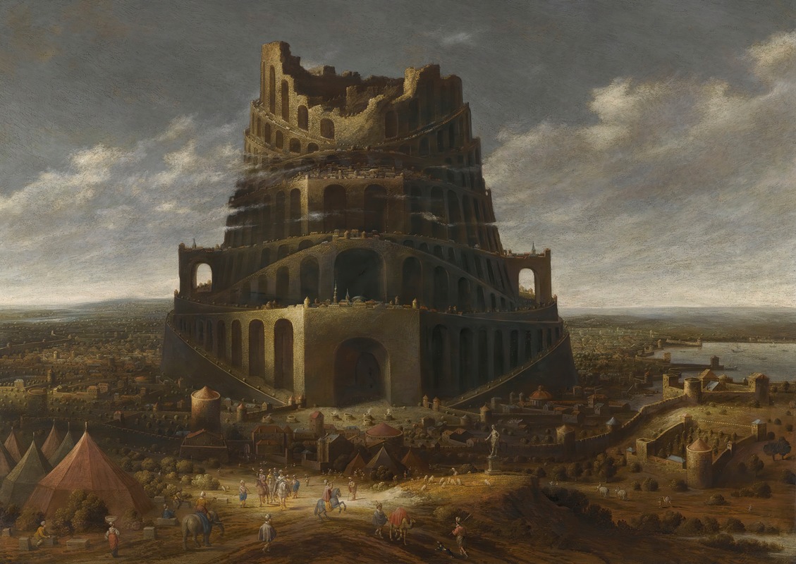 The Tower Of Babel by Jan Christiaensz Micker — digital art print download
