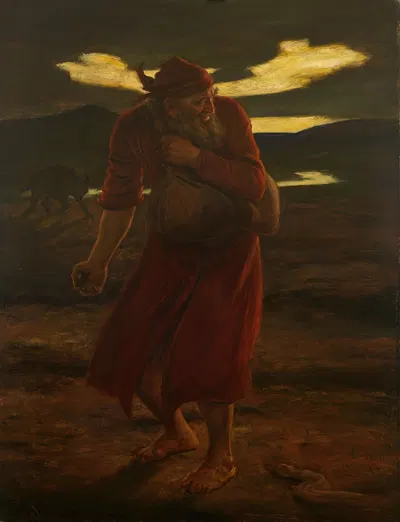 The Parable of the Tares by Sir John Everett Millais, 1865 — digital art print download