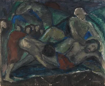 Grablegung by Josef Eberz, 1914 — digital art print download