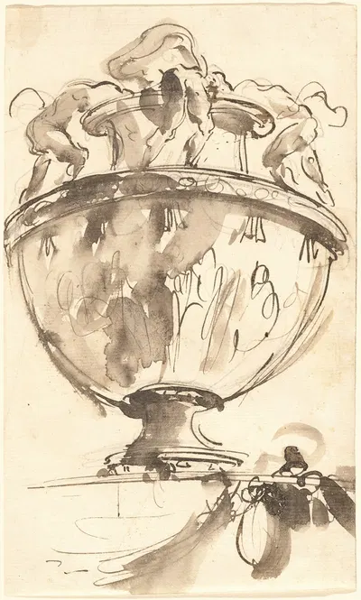 A Fantastic Vase by Джованни Баттиста Пиранези, 1746-1747 — digital art print download