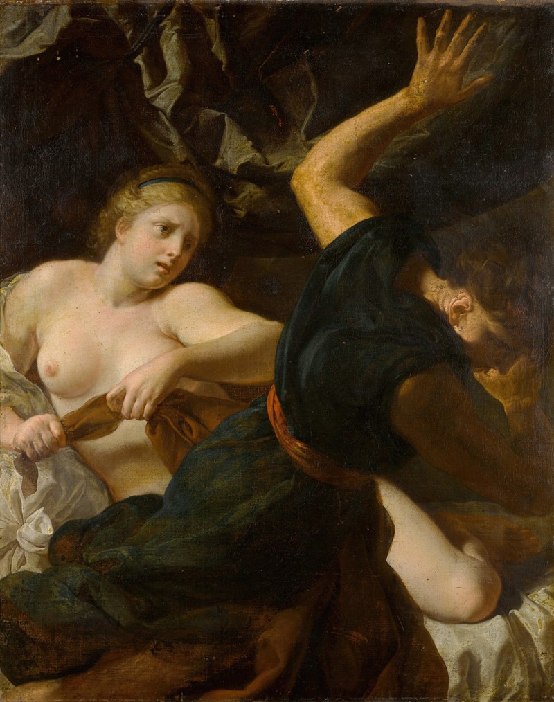 Joseph and Potiphar's wife by Антуан Ривалз — digital art print download