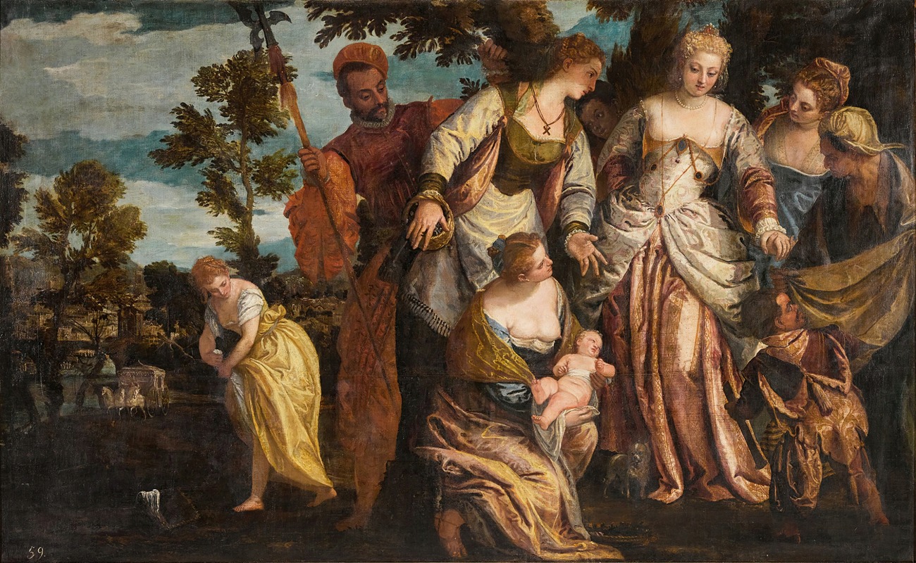 The Finding of Moses by Benedetto Caliari — digital art print download