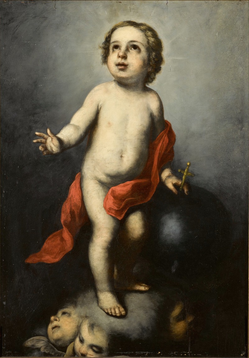The infant Christ holding an orb by Circle of Bartolomé Estéban Murillo — digital art print download