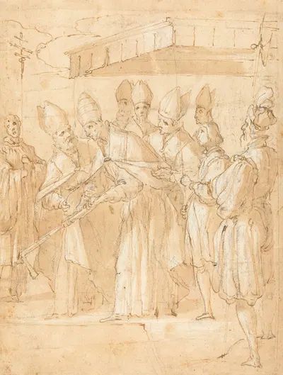 The Founding of Santa Maria Maggiore by Giovanni Battista Ricci — digital art print download