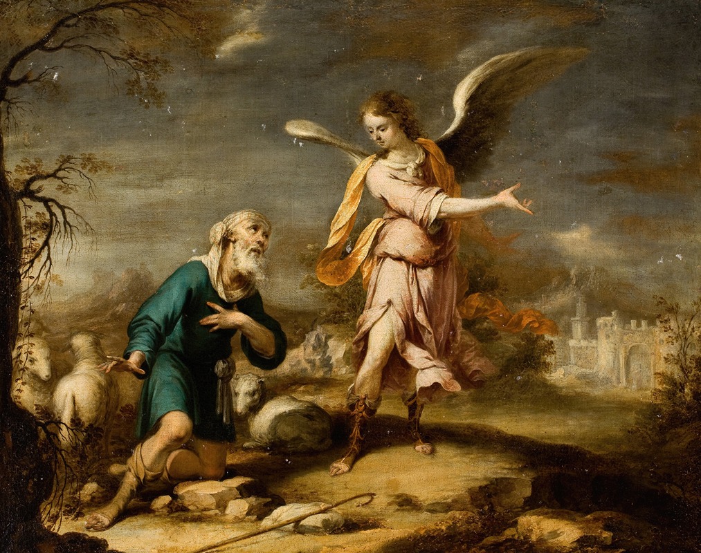 Shepherd and Archangel in an Extensive Landscape — Cornelis Schut III