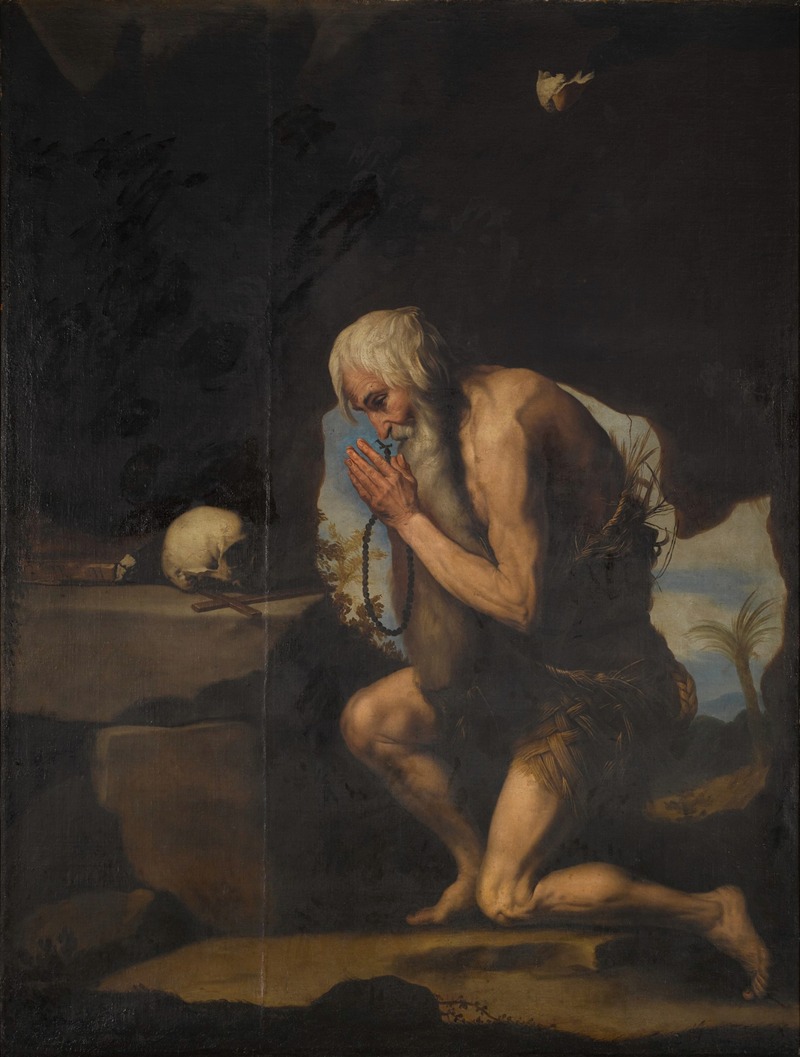 Saint Paul the Hermit by Последователь Хосепа де Риберы — digital art print download