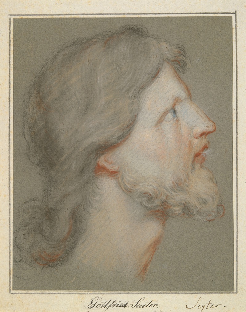 Head of Christ by Johann Gottfried Saiter — digital art print download