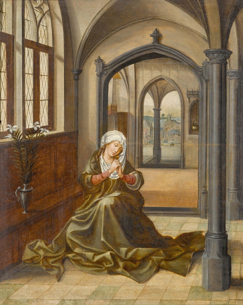 The Virgin in Prayer by Нидерландская школа — digital art print download