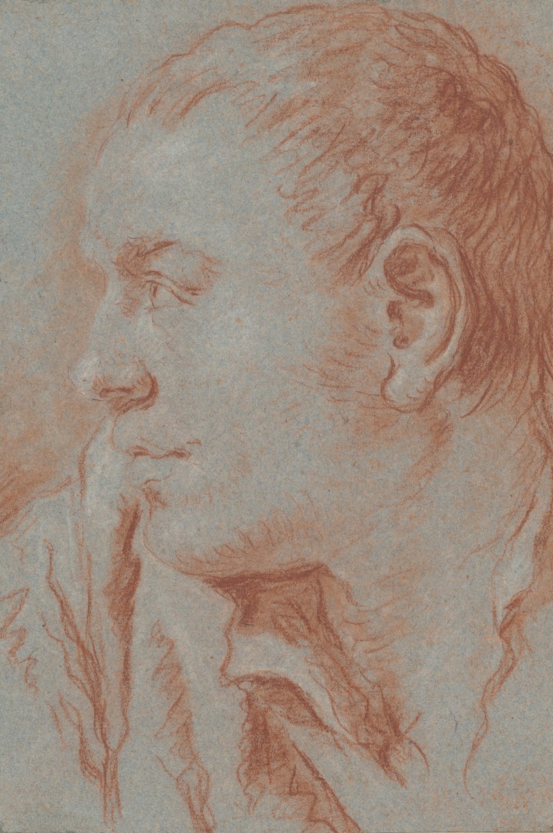 Head of a Young Man in Profile — Giovanni Battista Tiepolo
